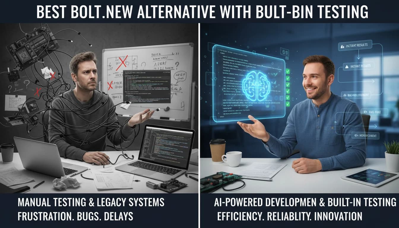 Best Bolt.new Alternative With Built-In Testing