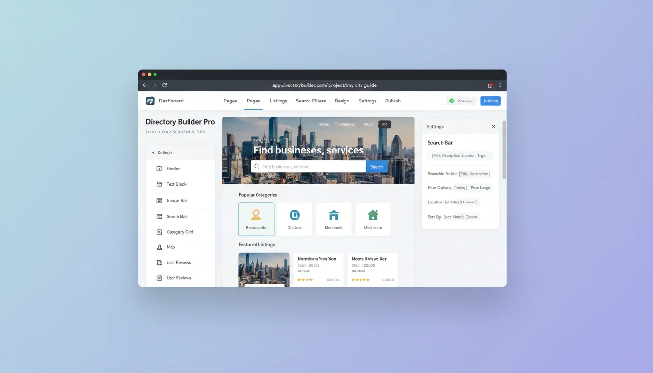 How to Build a Directory Website Without a Developer (And Make It Searchable)