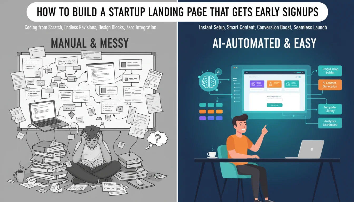 How to Build a Startup Landing Page That Gets Early Signups