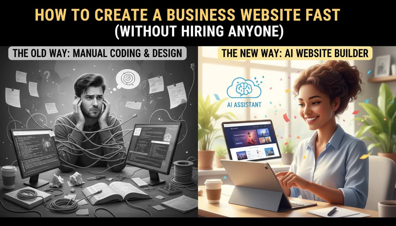 How to Create a Business Website Fast (Without Hiring Anyone)